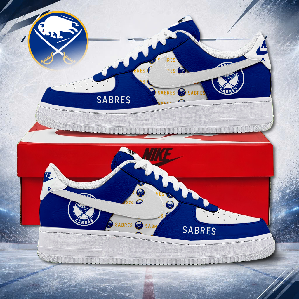 MEGA SALE - NEW CUSTOMIZED NHL28 BFS BUFFALO SABRES AF1 SHOES