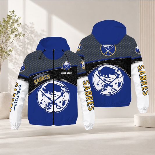 EXCLUSIVE EDITION - NEW CUSTOMIZED NHL28 BFS BUFFALO SABRES WINDBREAKER JACKET