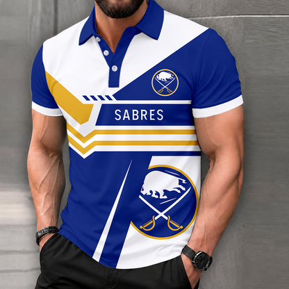 LIMITED EDITION - NEW CUSTOMIZED NHL28 BFS BUFFALO SABRES POLO SHIRT, ZIP POLO SHIRT & T-SHIRTS