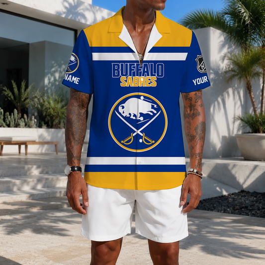 LIMITED EDITION - NEW CUSTOMIZED NHL28 BFS BUFFALO SABRES UNISEX HAWAIIAN SHIRT