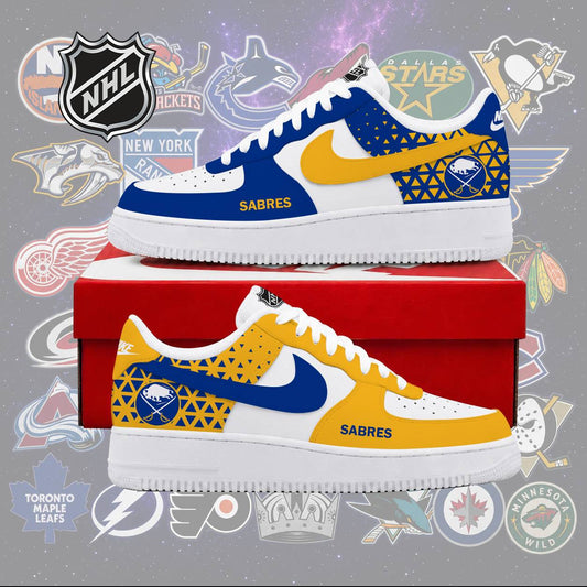 LIMITED EDITION - NEW CUSTOMIZED NHL28 BFS BUFFALO SABRES AF1 SHOES
