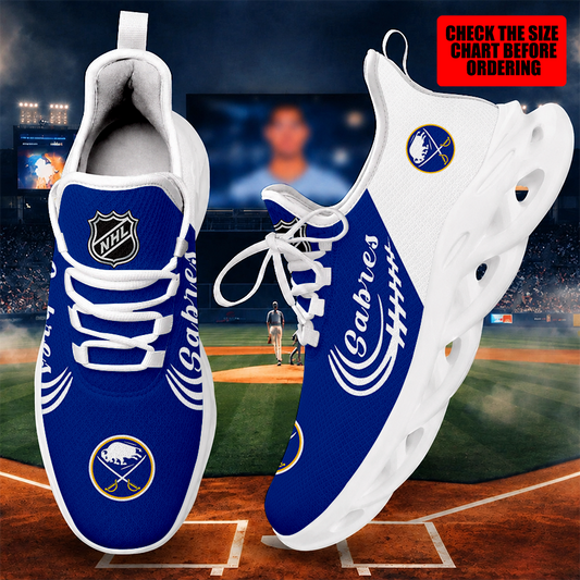[SUPER SALE ] NEW CUSTOMIZED NHL28 BFS BUFFALO SABRES MAX SOUL SHOES