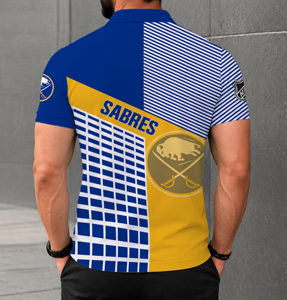 VIRAL EDITION - NEW CUSTOMIZED NHL28 BFS BUFFALO SABRES POLO SHIRT