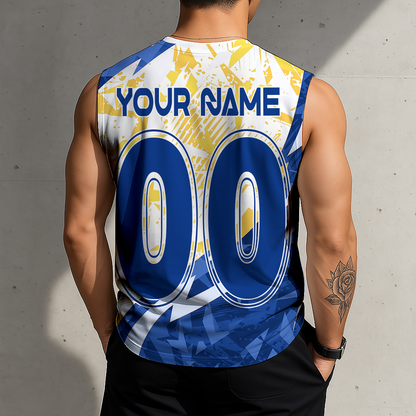 LIMITED EDITION - NEW CUSTOMIZED NHL28 BFS BUFFALO SABRES TANK TOP & GYM SHIRT
