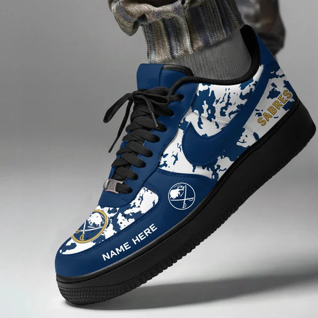 [SUPER SALE] NEW CUSTOMIZED NHL28 BFS BUFFALO SABRES AF1 SHOES