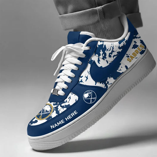 [SUPER SALE] NEW CUSTOMIZED NHL28 BFS BUFFALO SABRES AF1 SHOES