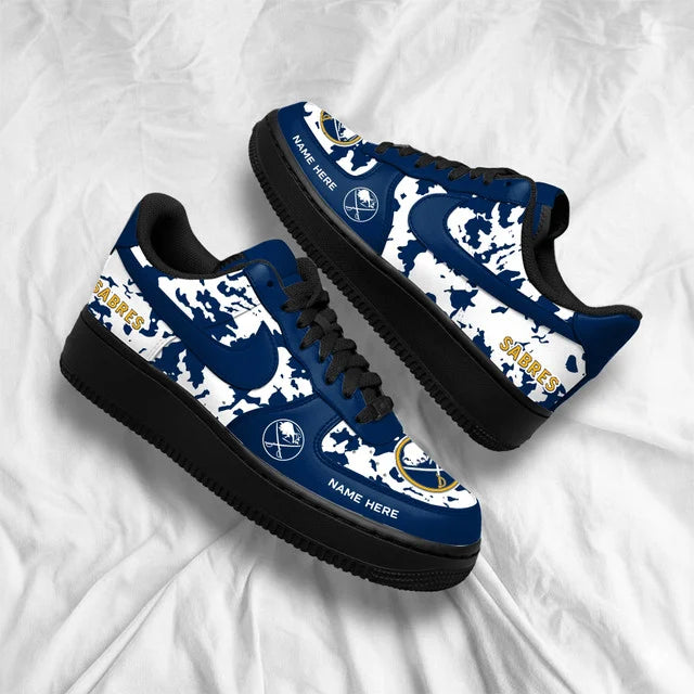 [SUPER SALE] NEW CUSTOMIZED NHL28 BFS BUFFALO SABRES AF1 SHOES