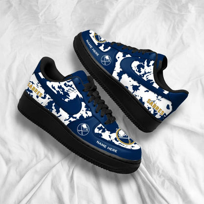 [SUPER SALE] NEW CUSTOMIZED NHL28 BFS BUFFALO SABRES AF1 SHOES