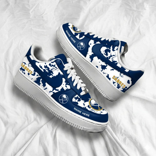 [SUPER SALE] NEW CUSTOMIZED NHL28 BFS BUFFALO SABRES AF1 SHOES