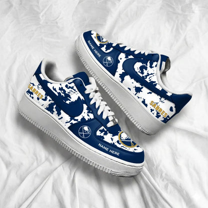 [SUPER SALE] NEW CUSTOMIZED NHL28 BFS BUFFALO SABRES AF1 SHOES
