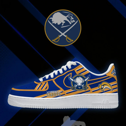 LIMITED EDITION - NEW CUSTOMIZED NHL28 BFS BUFFALO SABRES AF1 SHOES