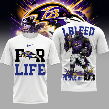 LIMITED EDITION - NEW CUSTOMIZED NFL28 BTR BT RAVENS UNISEX T-SHIRT, POLO & HOODIE