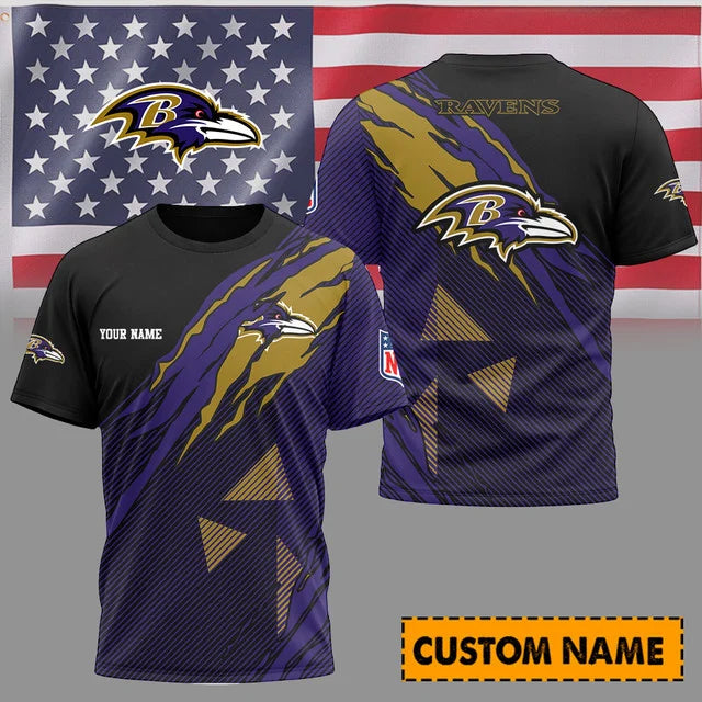 LIMITED EDITION - NEW CUSTOMIZED NFL28 BTR BALTIMORE RAVENS T-SHIRT, POLO SHIRT, ZIP POLO SHIRT, SWEATSHIRT, HOODIE & ZIP HOODIE
