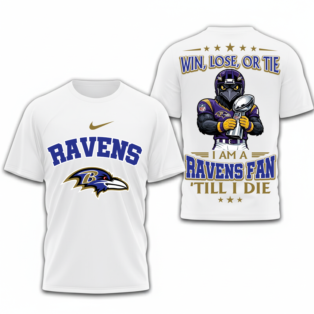 LIMITED EDITION - NEW CUSTOMIZED NFL28 BTR BALTIMORE RAVENS UNISEX T-SHIRT, POLO, HOODIE & JACKETS