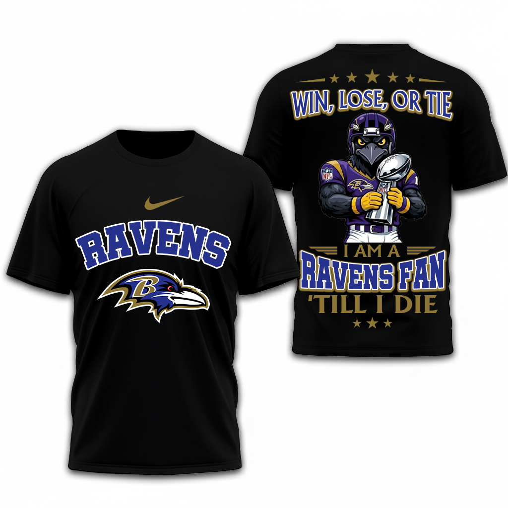 LIMITED EDITION - NEW CUSTOMIZED NFL28 BTR BALTIMORE RAVENS UNISEX T-SHIRT, POLO, HOODIE & JACKETS