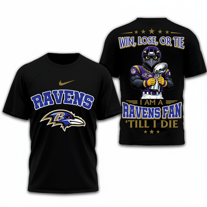 LIMITED EDITION - NEW CUSTOMIZED NFL28 BTR BALTIMORE RAVENS UNISEX T-SHIRT, POLO, HOODIE & JACKETS