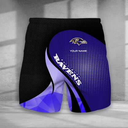 LIMITED EDITION - NEW CUSTOMIZED NFL28 BTR BALTIMORE RAVENS POLO, T-SHIRT & SHORT PANTS SET