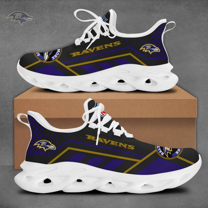 SPECIAL EDITION - NEW CUSTOMIZED NFL28 BTR BALTIMORE RAVENS MAX SOUL SHOES