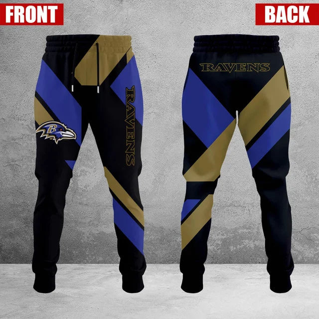 LIMITED EDITION - NEW CUSTOMIZED NFL28 BTR BALTIMORE RAVENS SWEATPANTS
