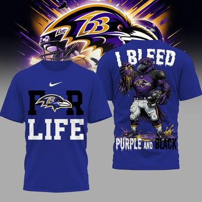 LIMITED EDITION - NEW CUSTOMIZED NFL28 BTR BT RAVENS UNISEX T-SHIRT, POLO & HOODIE