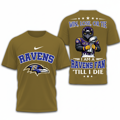 LIMITED EDITION - NEW CUSTOMIZED NFL28 BTR BALTIMORE RAVENS UNISEX T-SHIRT, POLO, HOODIE & JACKETS