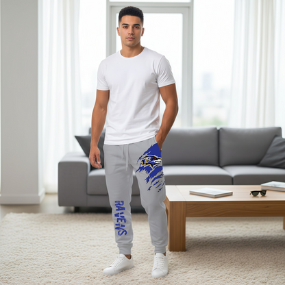 LIMITED EDITION - NEW PERSONALIZED NFL28 BTR BALTIMORE RAVENS JOGGERS