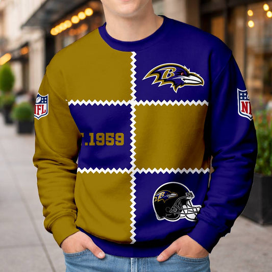 LIMITED EDITION - NEW CUSTOMIZED NFL28 BTR BALTIMORE RAVENS UNISEX T-SHIRT, POLO, HOODIE & JACKETS