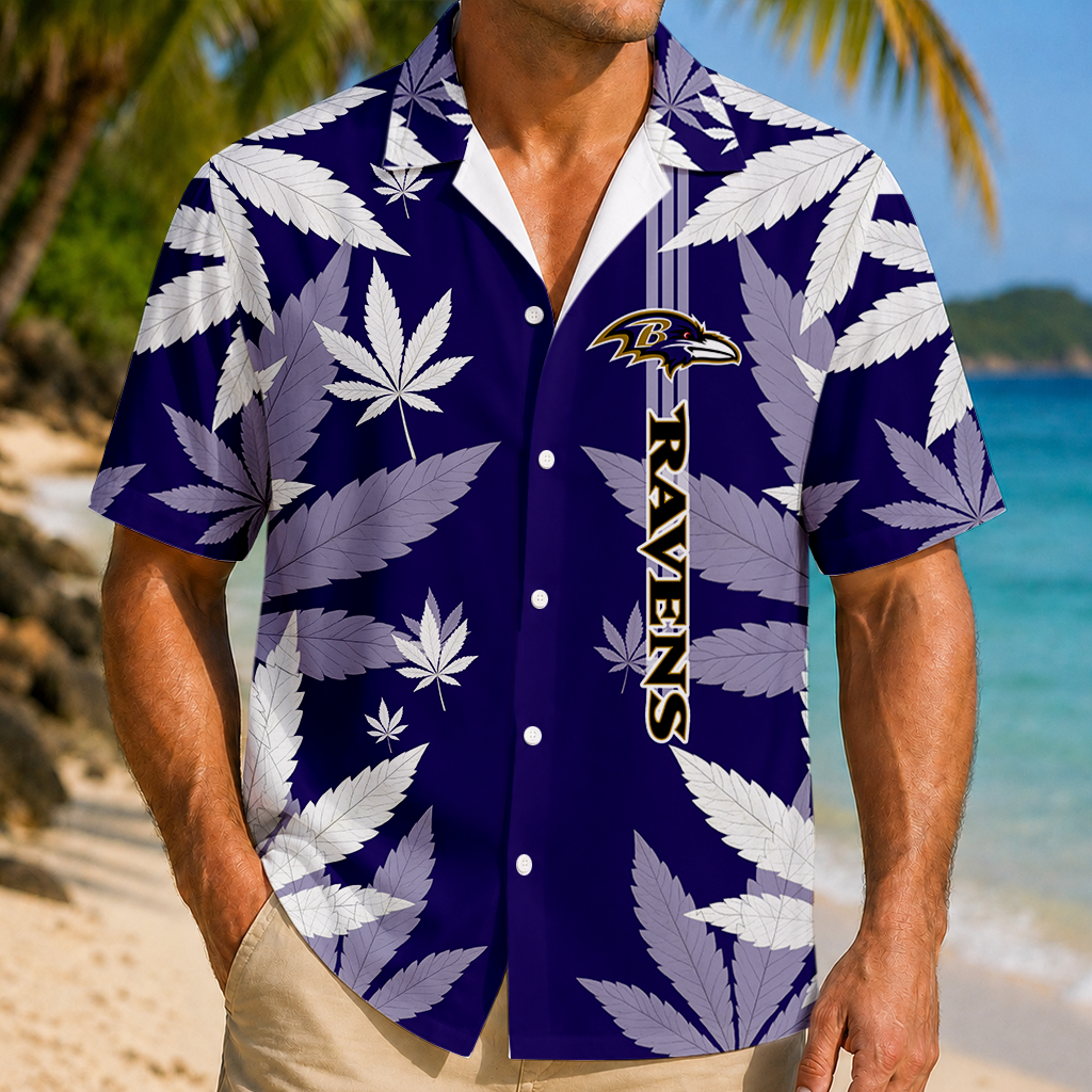SPECIAL EDITION - NEW CUSTOMIZED NFL28 BTR BALTIMORE RAVENS UNISEX HAWAIIAN SHIRT