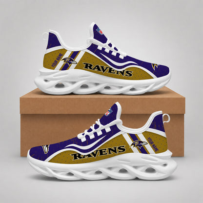 SPECIAL EDITION - NEW CUSTOMIZED NFL28 BTR BALTIMORE RAVENS MAX SOUL SHOES