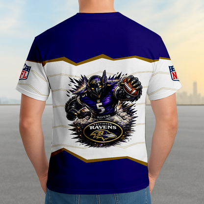 LIMITED EDITION - NEW CUSTOMIZED NFL28 BTR BALTIMORE RAVENS UNISEX T-SHIRT, SWEASHIRTS, HOODIE & JACKETS