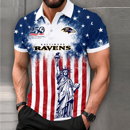 LIMITED EDITION - NEW CUSTOMIZED NFL28 BTR BALTIMORE RAVENS POLO SHIRT, ZIP POLO SHIRT & T-SHIRTS