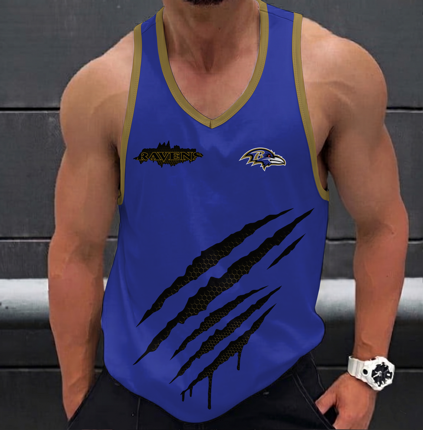 SPECIAL EDITION - NEW CUSTOMIZED NFL28 BTR BALTIMORE RAVENS UNISEX TANK TOP