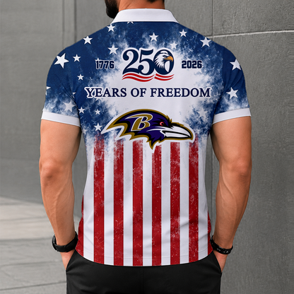 LIMITED EDITION - NEW CUSTOMIZED NFL28 BTR BALTIMORE RAVENS POLO SHIRT, ZIP POLO SHIRT & T-SHIRTS