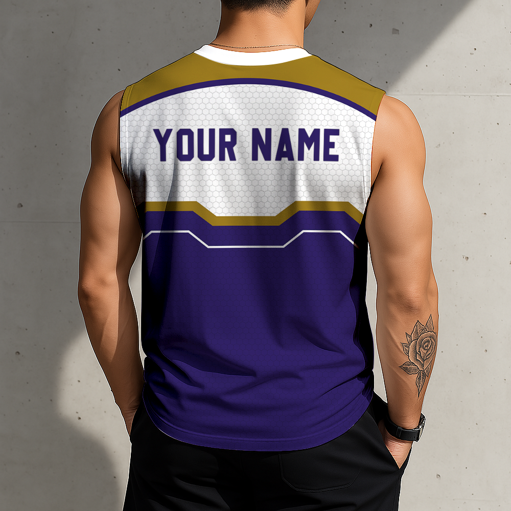 LIMITED EDITION - NEW CUSTOMIZED NFL28 BTR BALTIMORE RAVENS MEN'S GYM SHIRT