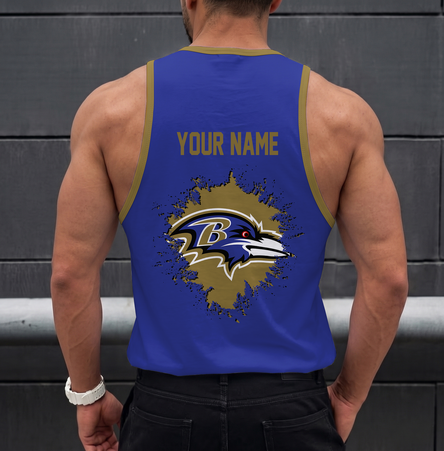 SPECIAL EDITION - NEW CUSTOMIZED NFL28 BTR BALTIMORE RAVENS UNISEX TANK TOP
