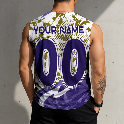 LIMITED EDITION - NEW CUSTOMIZED NFL28 BTR BALTIMORE RAVENS MEN'S GYM SHIRT