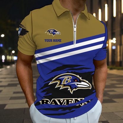 LIMITED EDITION - NEW CUSTOMIZED NFL28 BTR BALTIMORE RAVENS T-SHIRT, POLO SHIRT, ZIP POLO SHIRT, SWEATSHIRT, HOODIE & ZIP HOODIE