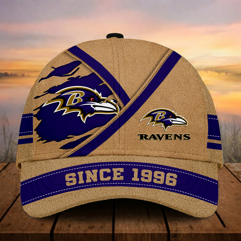 LIMITED EDITION - NEW CUSTOMIZED NFL28 BTR BALTIMORE RAVENS CLASSIC CAP