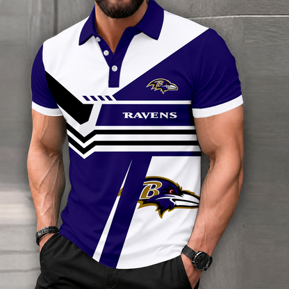LIMITED EDITION - NEW CUSTOMIZED NFL28 BTR BALTIMORE RAVENS POLO SHIRT, ZIP POLO SHIRT & T-SHIRTS