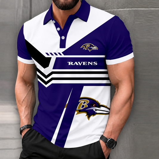 LIMITED EDITION - NEW CUSTOMIZED NFL28 BTR BALTIMORE RAVENS POLO SHIRT, ZIP POLO SHIRT & T-SHIRTS