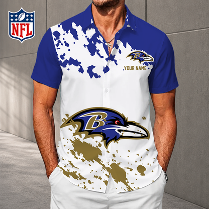 LIMITED EDITION - NEW CUSTOMIZED NFL28 BTR BALTIMORE RAVENS UNISEX HAWAIIAN SHIRT