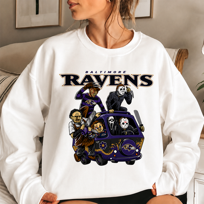 [SPECIAL OFFER] NEW CUSTOMIZED NFL28 BTR BALTIMORE RAVENS UNISEX SWEATSHIRT