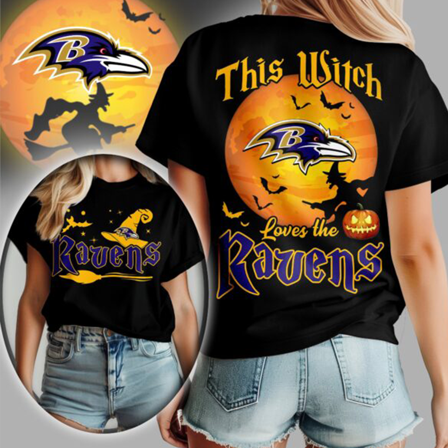 [SPECIAL OFFER] NEW CUSTOMIZED NFL28 BTR BALTIMORE RAVENS  HALLOWEEN T-SHIRT, HOODIE & ZIP HOODIE