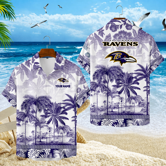VIRAL EDITION - NEW CUSTOMIZED NFL28 BTR BALTIMORE RAVENS UNISEX HAWAIIAN SHIRT