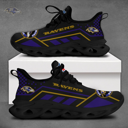 SPECIAL EDITION - NEW CUSTOMIZED NFL28 BTR BALTIMORE RAVENS MAX SOUL SHOES