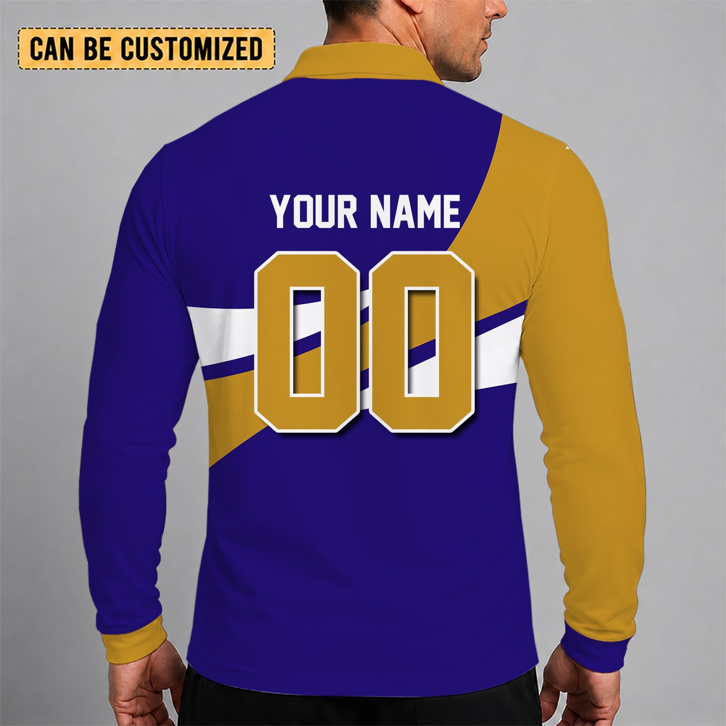 [SPECIAL OFFER] NEW CUSTOMIZED NFL28 BTR BALTIMORE RAVENS LONG SLEEVE POLO SHIRT