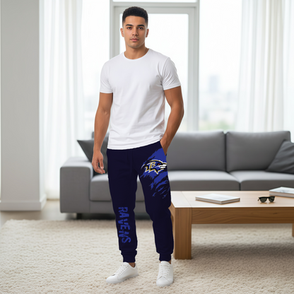 LIMITED EDITION - NEW PERSONALIZED NFL28 BTR BALTIMORE RAVENS JOGGERS