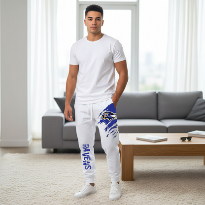 LIMITED EDITION - NEW PERSONALIZED NFL28 BTR BALTIMORE RAVENS JOGGERS