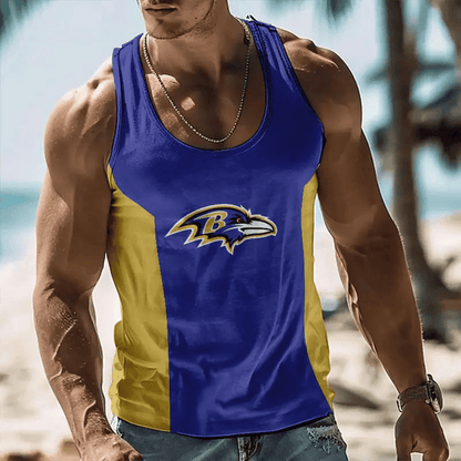 [SPECIAL OFFER] NEW CUSTOMIZED NFL28 BTR BALTIMORE RAVENS UNISEX TANK TOP