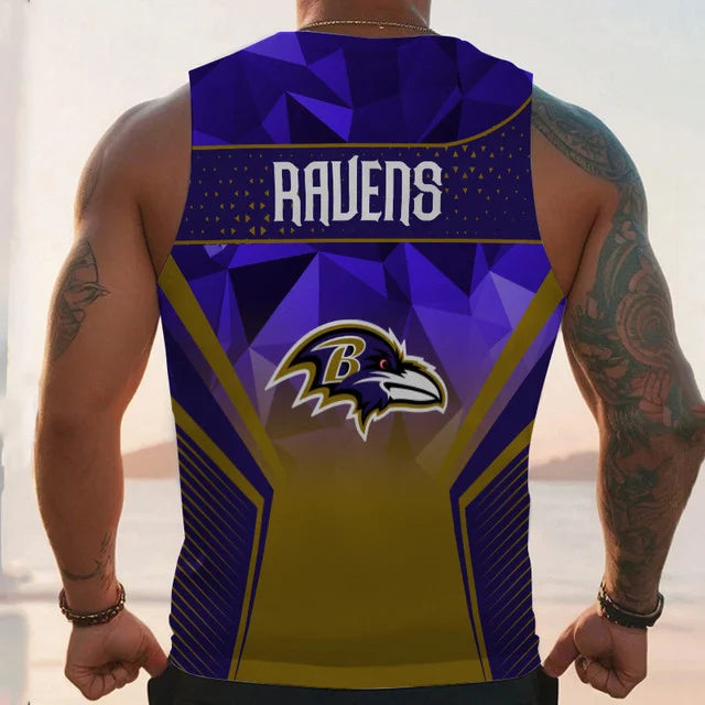 LIMITED EDITION - NEW CUSTOMIZED NFL28 BT RAVENS UNISEX TANK TOP